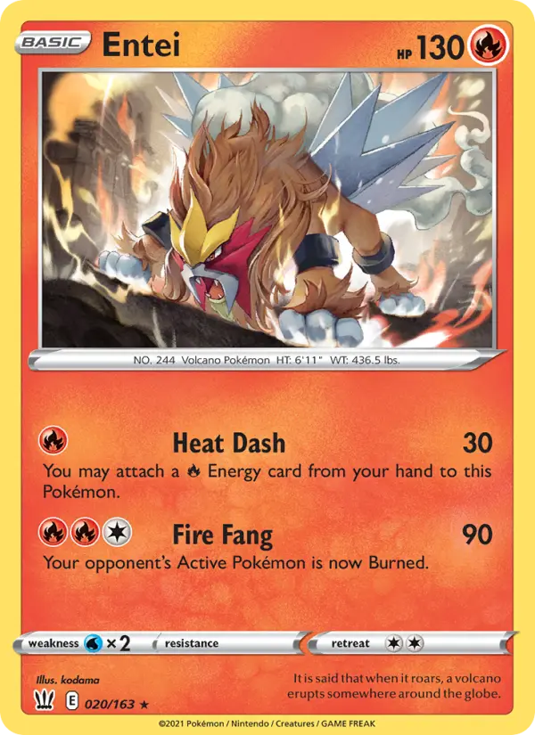 Entei #20 — Battle Styles