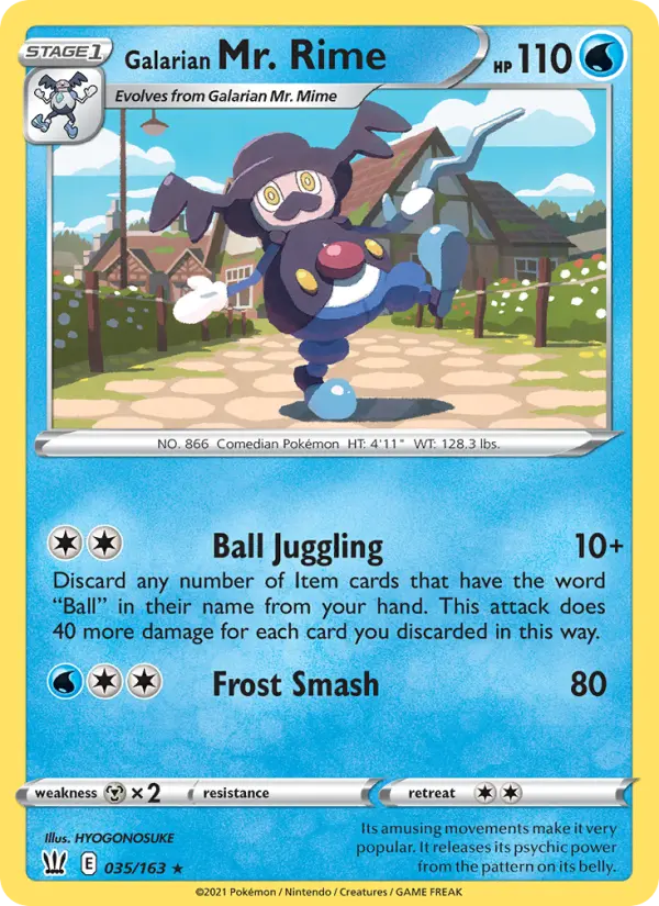 Galarian Mr. Rime #35 — Battle Styles
