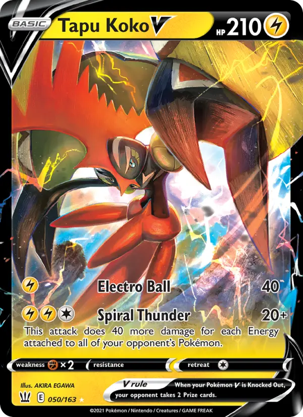 Tapu Koko V #50 — Battle Styles