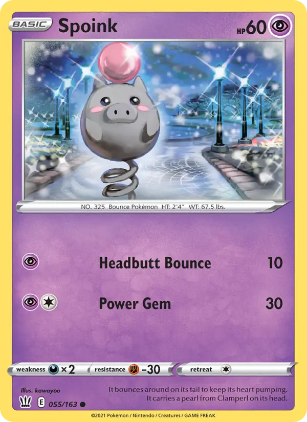 Spoink #55 — Battle Styles
