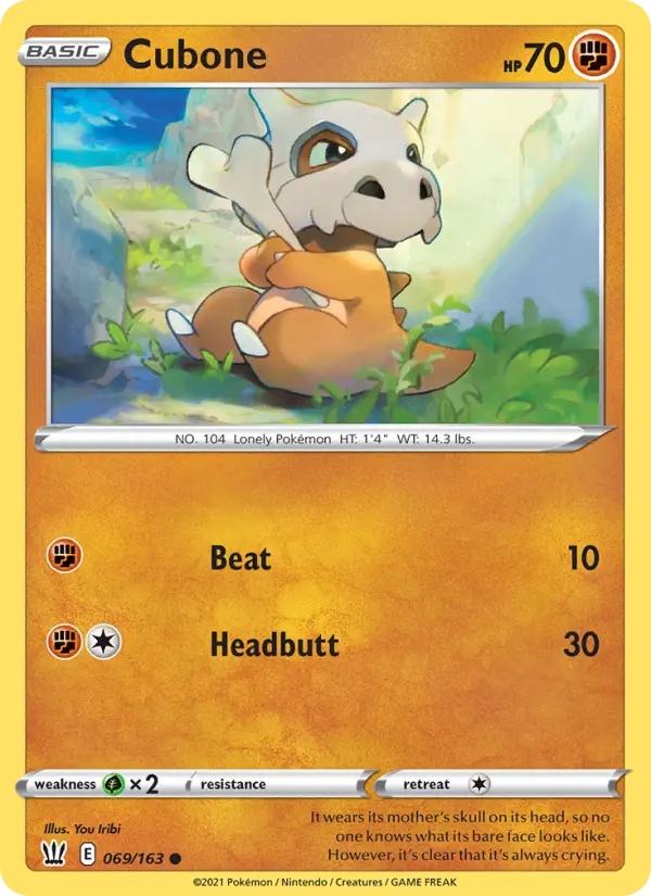 Cubone #69 — Battle Styles