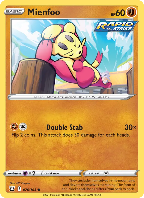 Mienfoo #76 — Battle Styles