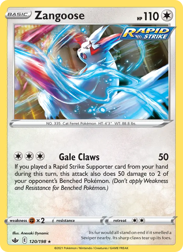 Zangoose #120 — Chilling Reign