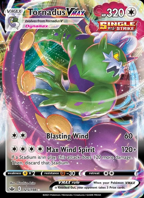 Tornadus VMAX #125 — Chilling Reign