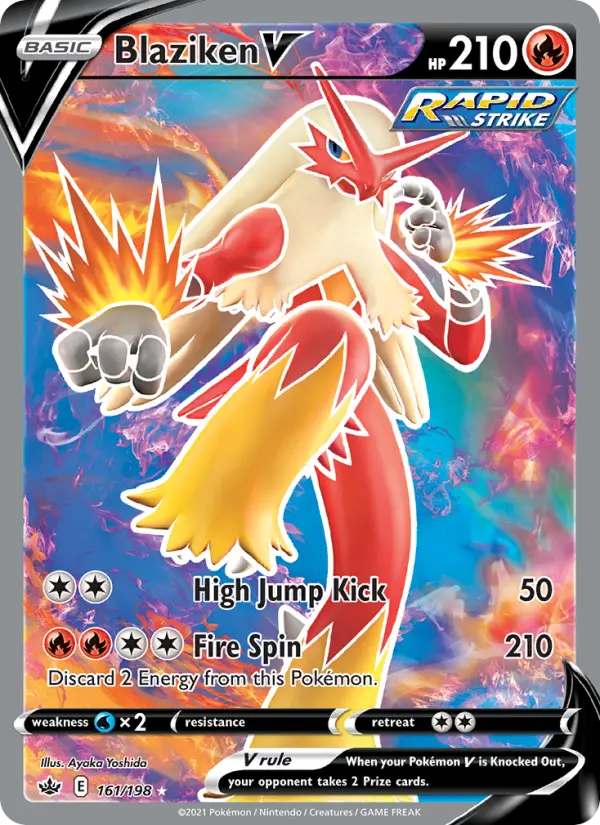 Blaziken V #161 — Chilling Reign