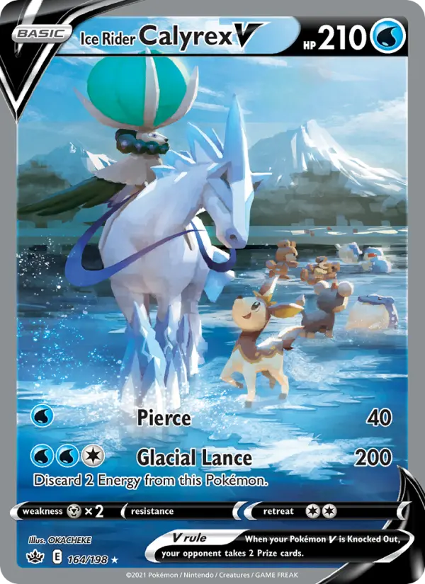 Ice Rider Calyrex V #164 — Chilling Reign
