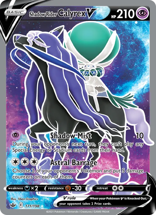 Shadow Rider Calyrex V #171 — Chilling Reign