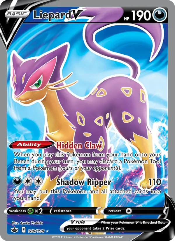 Liepard V #180 — Chilling Reign