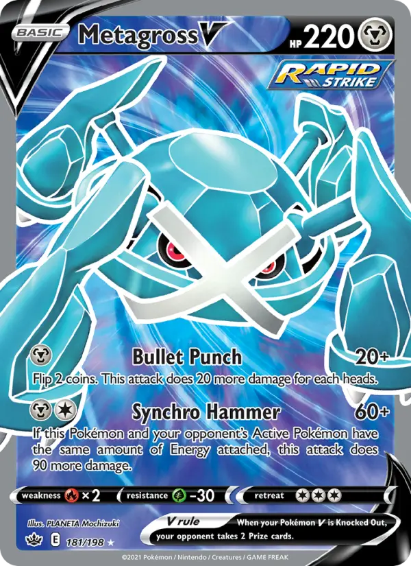 Metagross V #181 — Chilling Reign