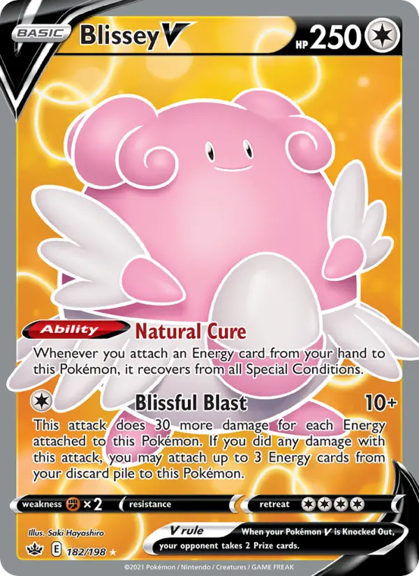 Blissey V #182 — Chilling Reign