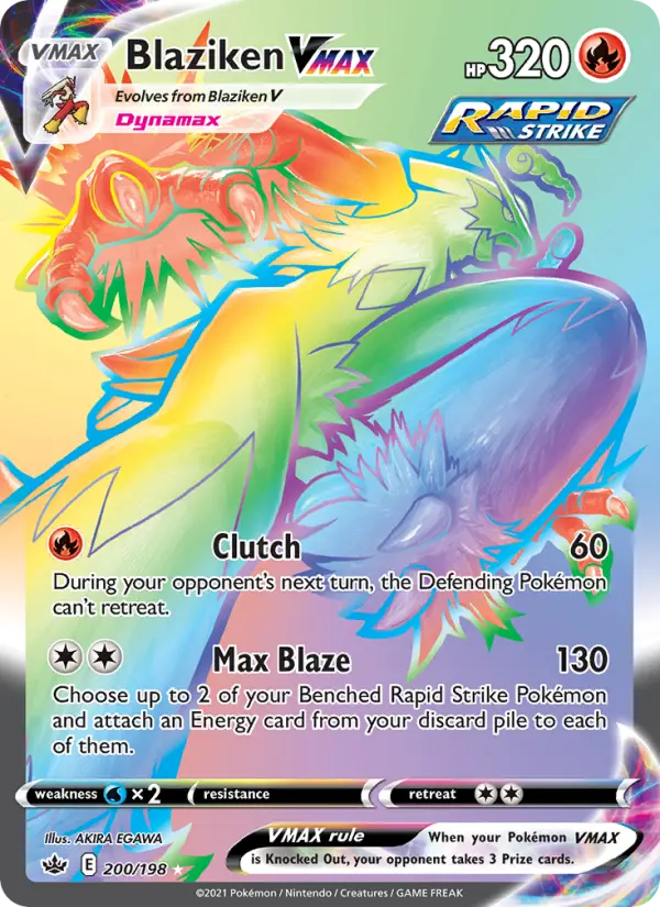 Blaziken VMAX #200 — Chilling Reign