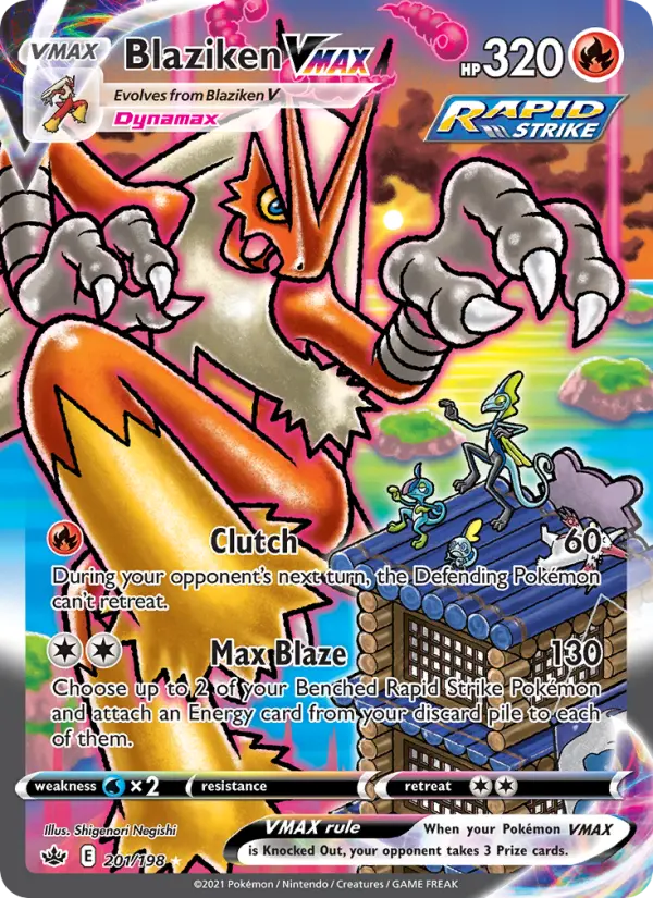 Blaziken VMAX #201 — Chilling Reign