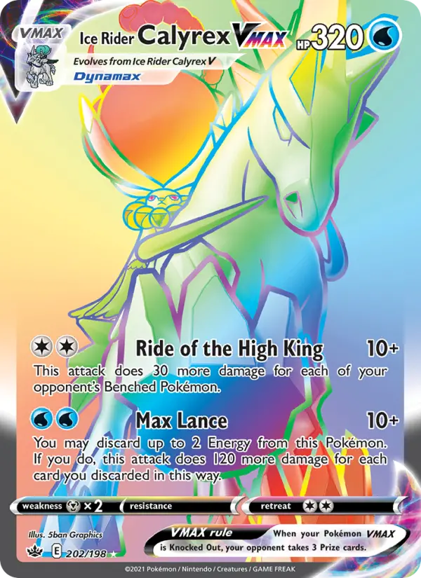 Ice Rider Calyrex VMAX #202 — Chilling Reign