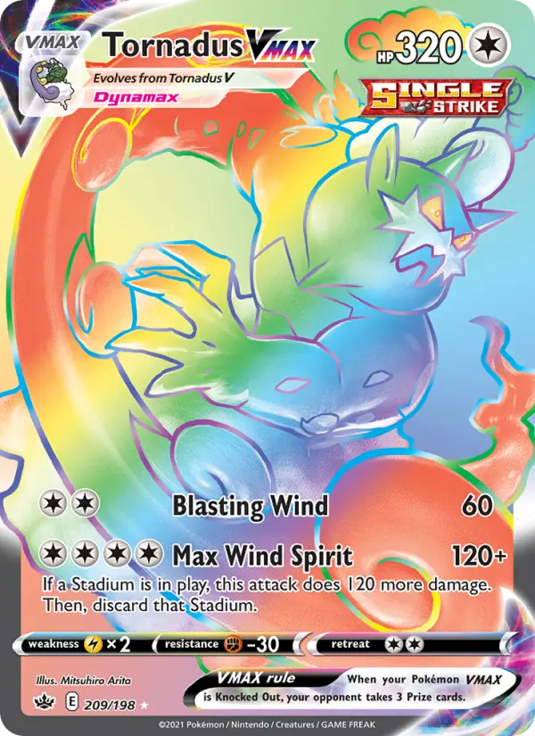 Tornadus VMAX #209 — Chilling Reign
