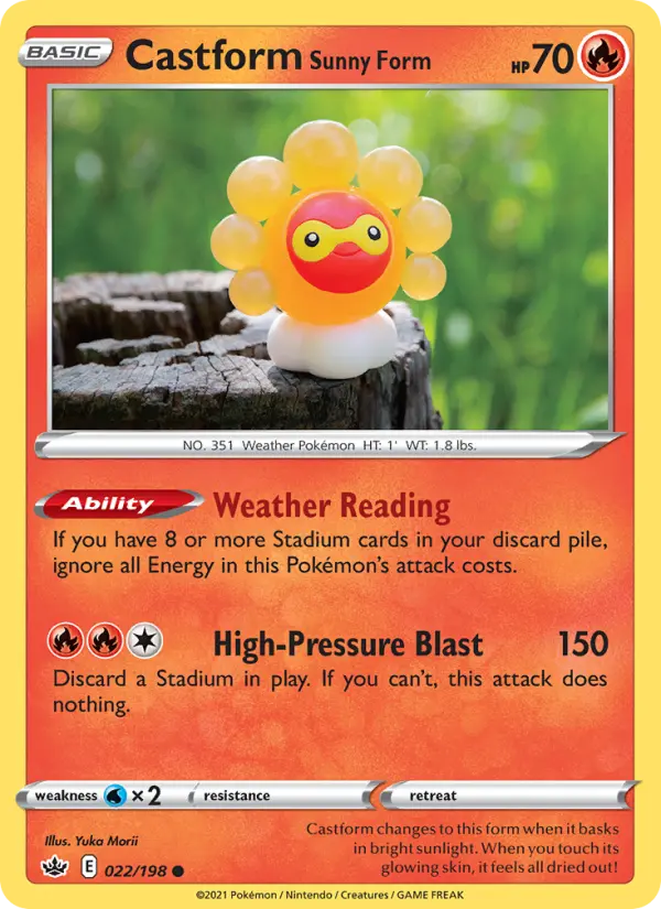 Castform Sunny Form #22 — Chilling Reign