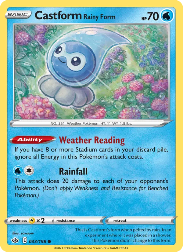 Castform Rainy Form #33 — Chilling Reign