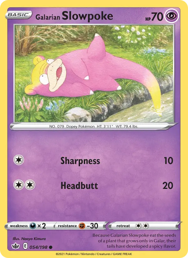 Galarian Slowpoke #54 — Chilling Reign