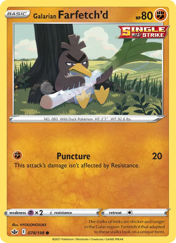 Galarian Farfetch'd #78 — Chilling Reign