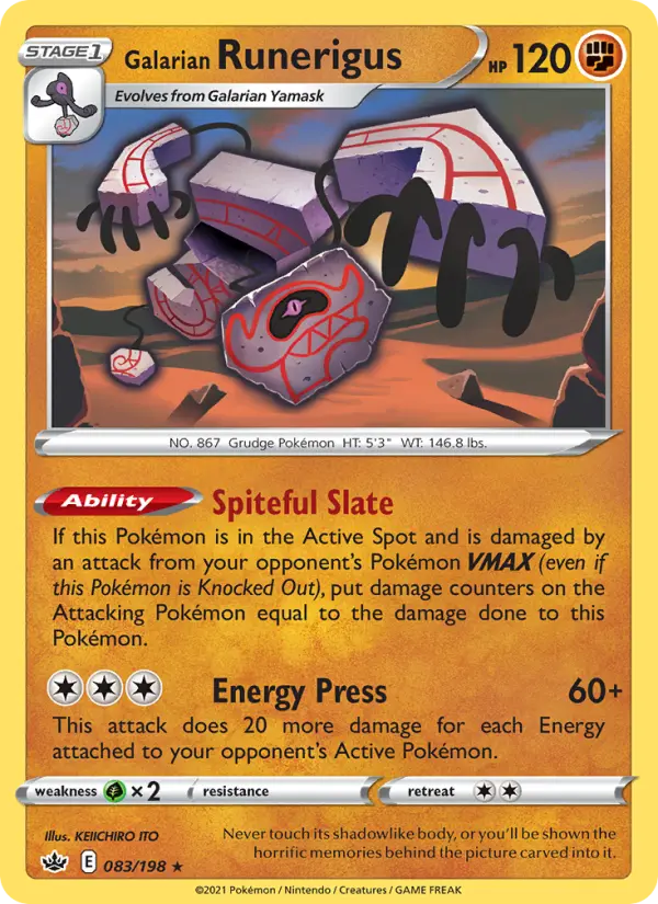 Galarian Runerigus #83 — Chilling Reign