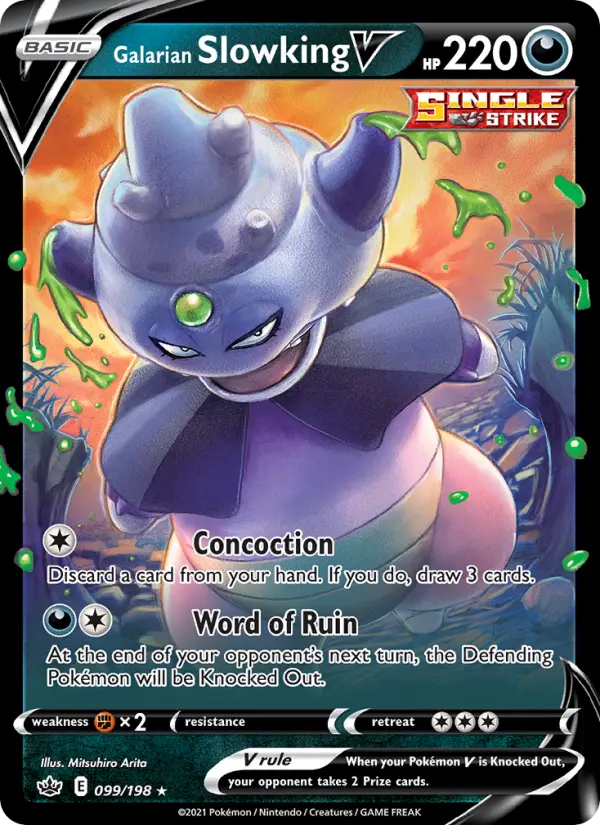 Galarian Slowking V #99 — Chilling Reign