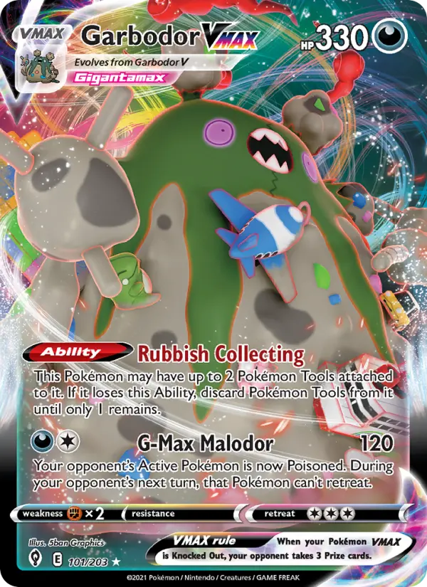 Garbodor VMAX #101 — Evolving Skies