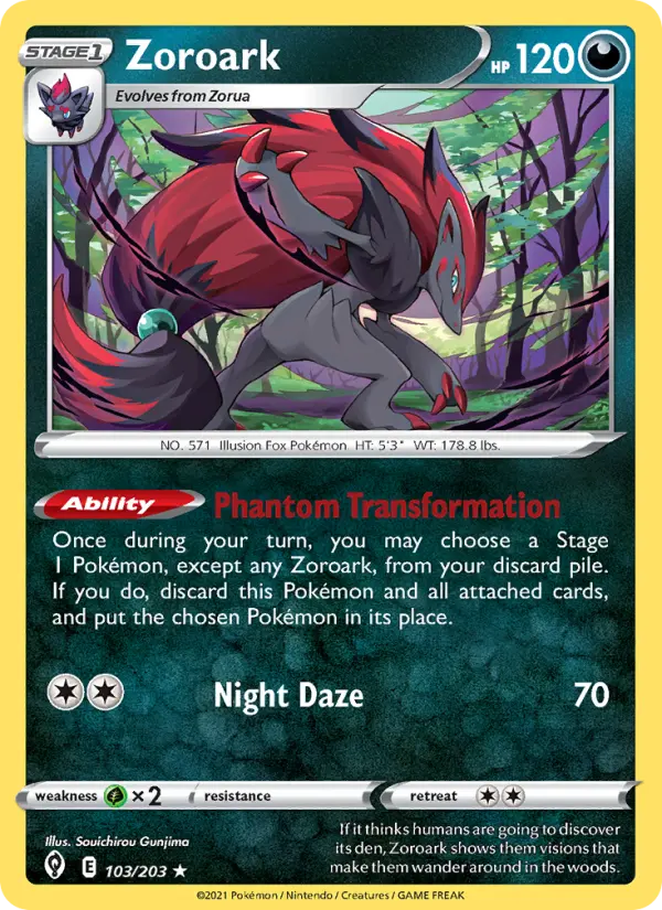 Zoroark #103 — Evolving Skies