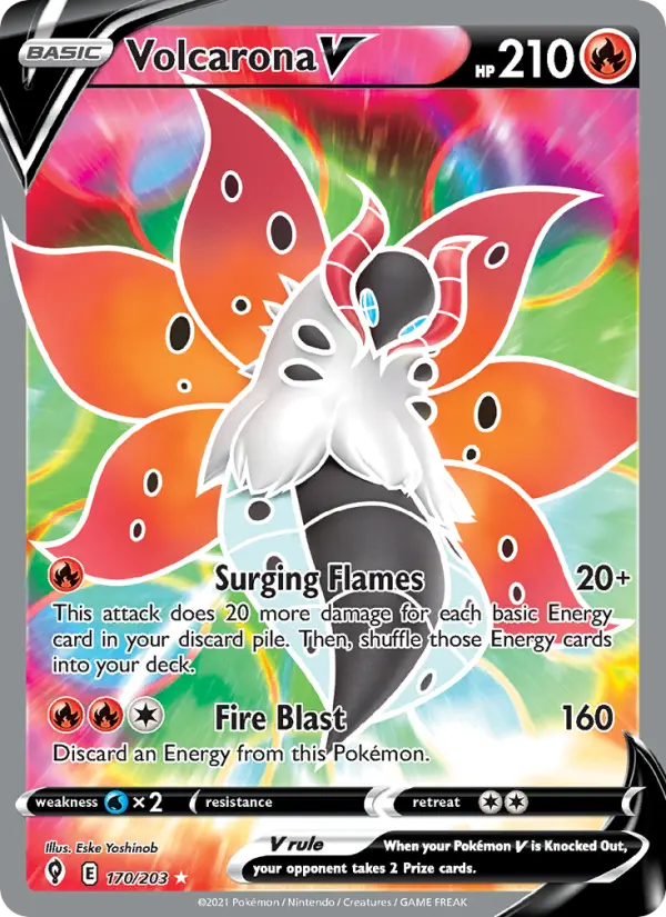 Volcarona V #170 — Evolving Skies