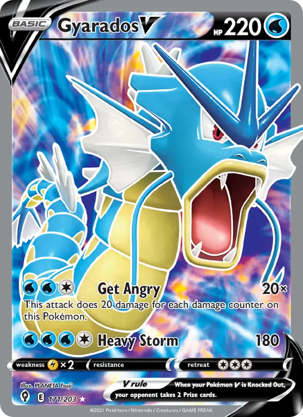 Gyarados V #171 — Evolving Skies