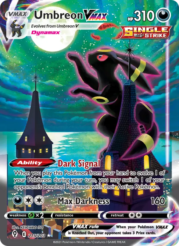 Umbreon VMAX #215 — Evolving Skies