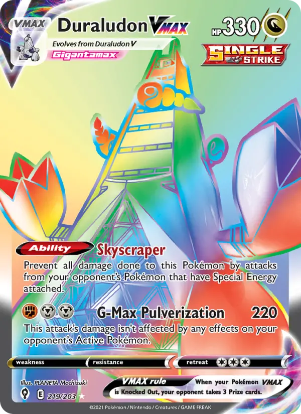 Duraludon VMAX #219 — Evolving Skies