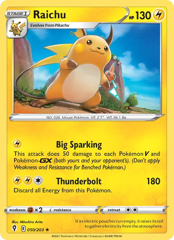Raichu #50 — Evolving Skies