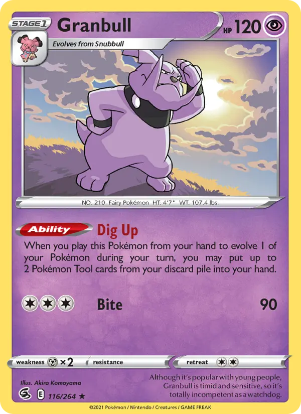 Granbull #116 — Fusion Strike
