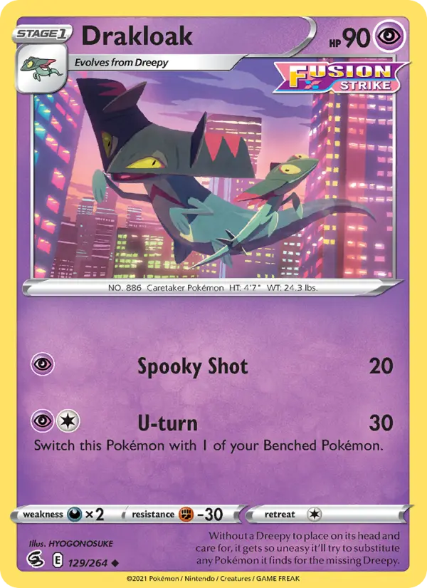 Drakloak #129 — Fusion Strike