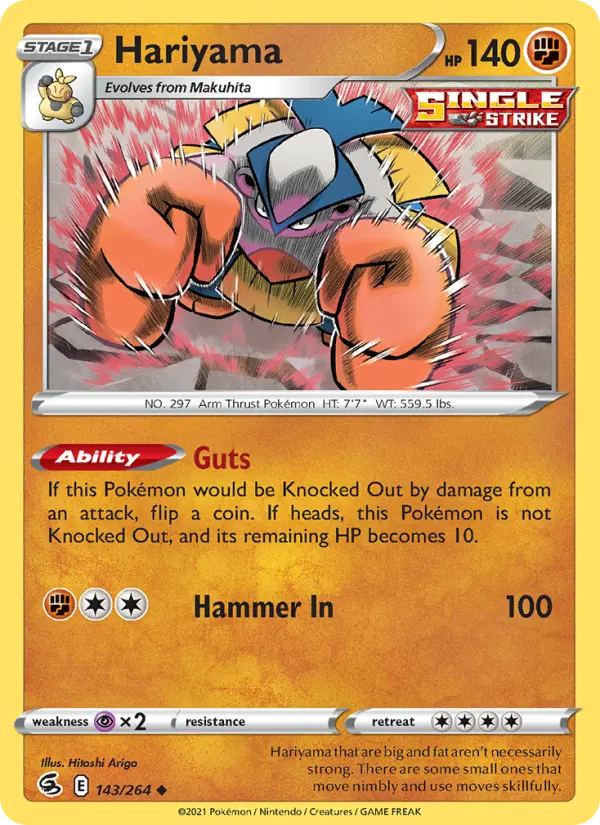 Hariyama #143 — Fusion Strike