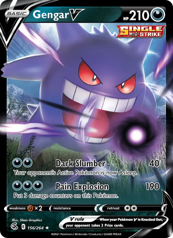 Gengar V #156 — Fusion Strike