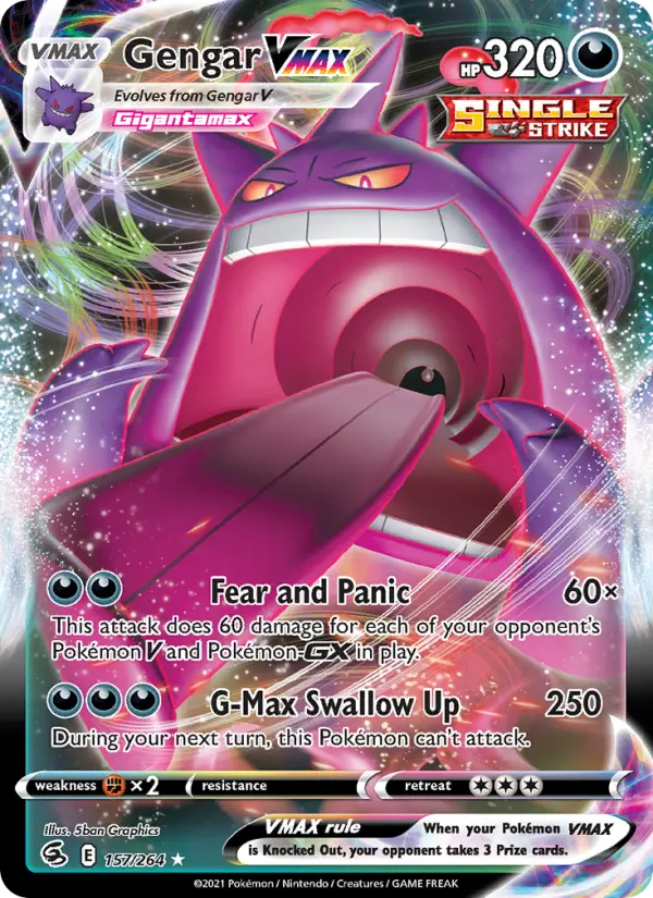Gengar VMAX #157 — Fusion Strike
