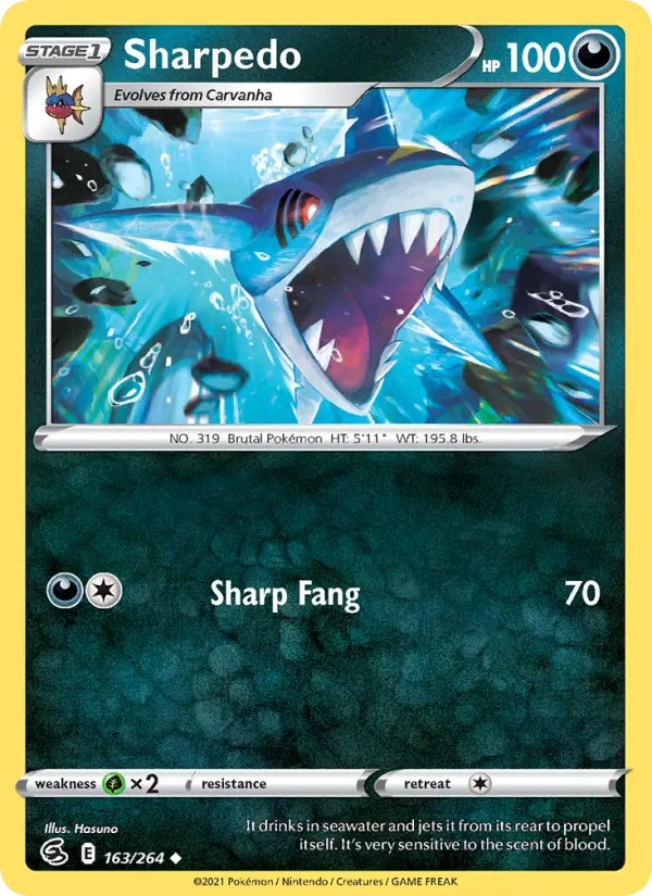 Sharpedo #163 — Fusion Strike
