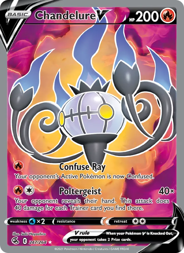 Chandelure V #247 — Fusion Strike