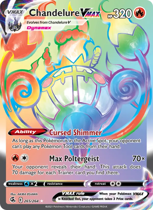 Chandelure VMAX #265 — Fusion Strike