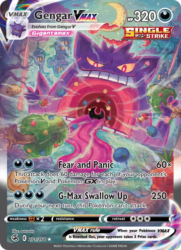 Gengar VMAX #271 — Fusion Strike