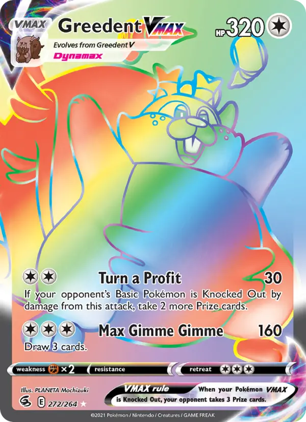 Greedent VMAX #272 — Fusion Strike