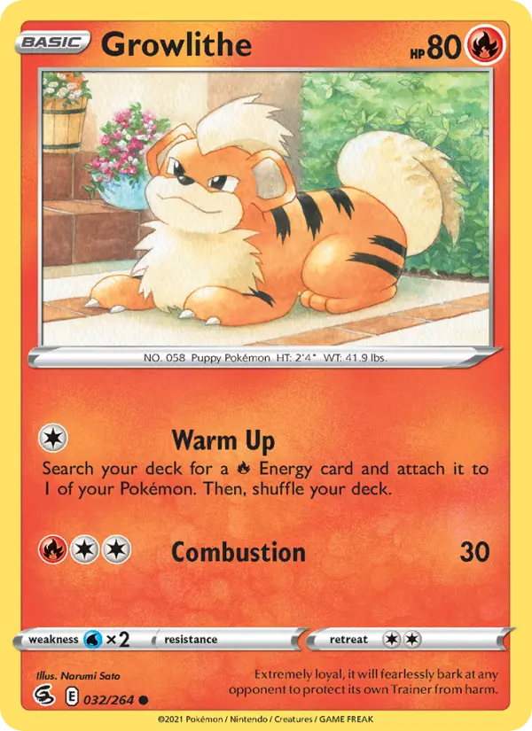 Growlithe #32 — Fusion Strike