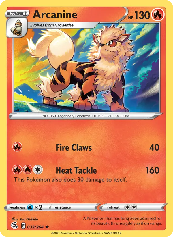 Arcanine #33 — Fusion Strike