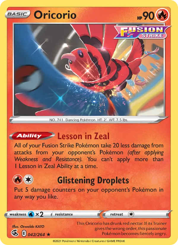 Oricorio #42 — Fusion Strike