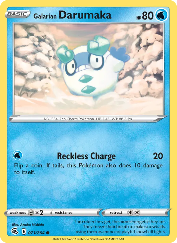 Galarian Darumaka #71 — Fusion Strike