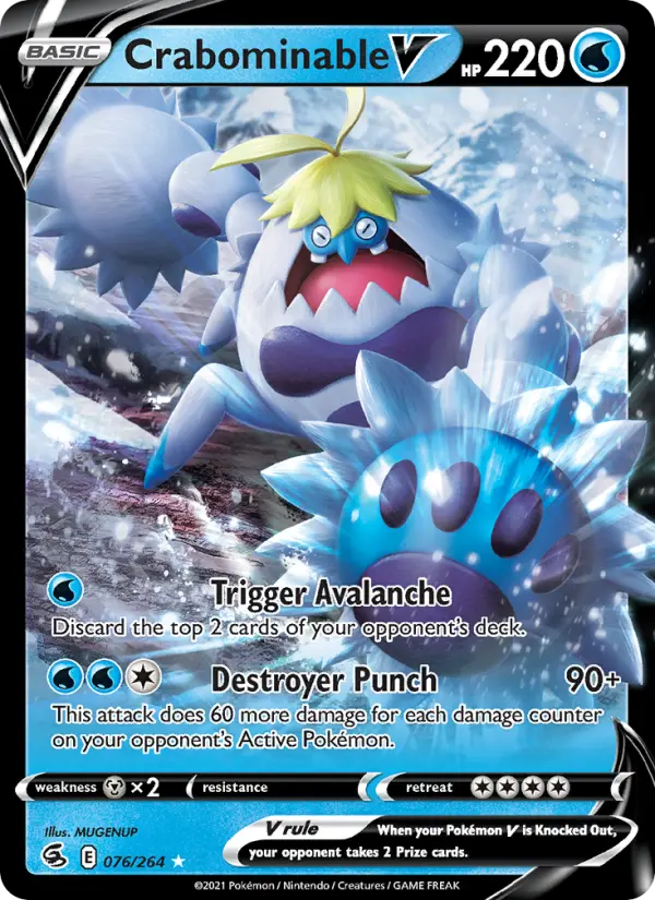 Crabominable V #76 — Fusion Strike