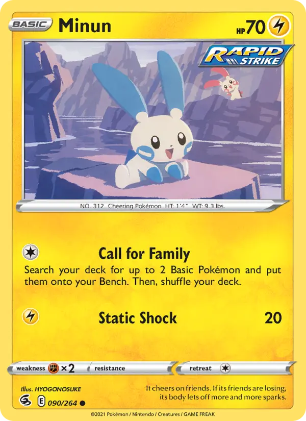 Minun #90 — Fusion Strike