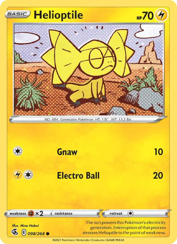 Helioptile #98 — Fusion Strike