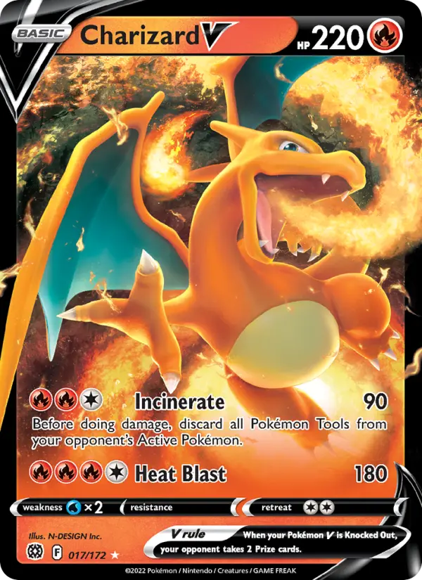 Charizard V #017 — Brilliant Stars