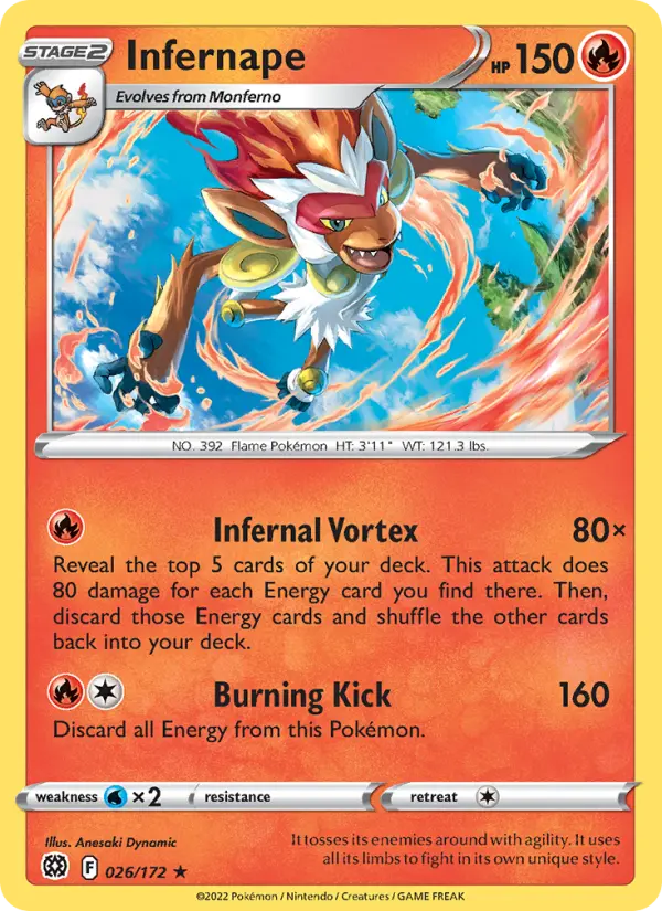 Infernape #026 — Brilliant Stars